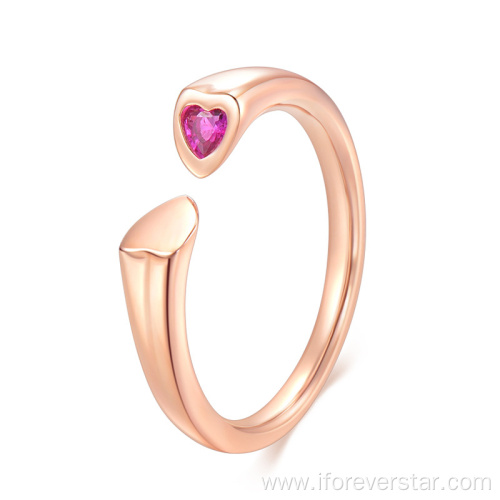 Rose Gold Fine Jewelry 925 Silver Custom Ring